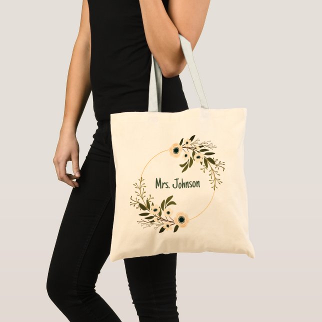 Personalised teacher tote bag (Front (Product))