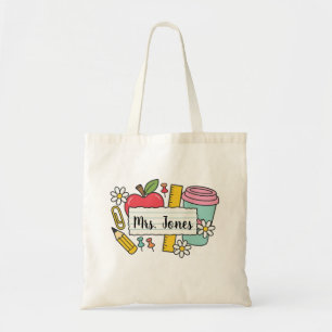Personalised teacher Tote bag, Custom Teacher  Bag