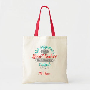 Personalised Teacher Tote Bags (Influence Quotes)