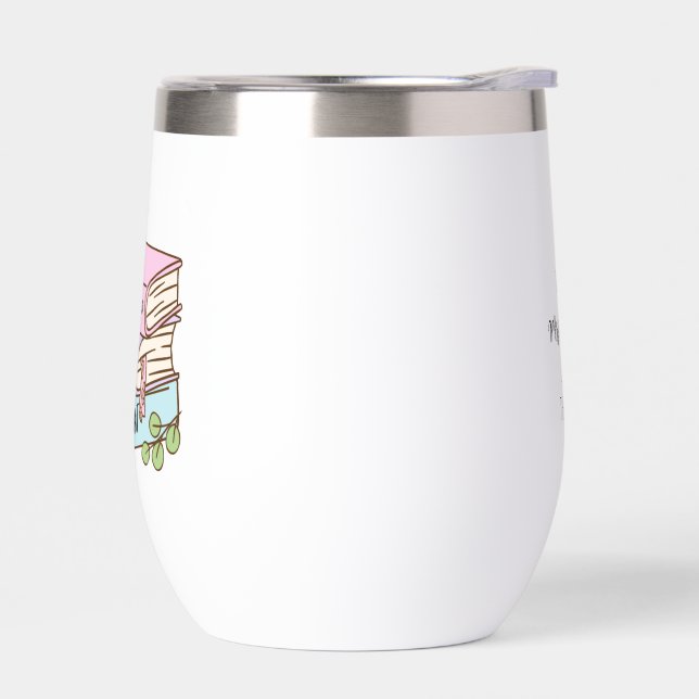 Personalised Teacher Tumbler – Custom message (Left)