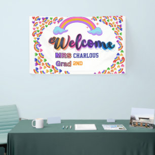 Personalised Teacher Welcome Sign Custom Mrs Cla