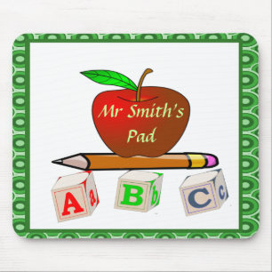 Personalised Teacher's ABC's Mouse Mat