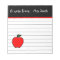 Personalised Teacher's Apple Notepad Gift