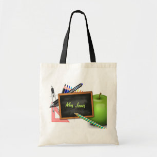 Personalised Teacher's Chalkboard Tote Bag