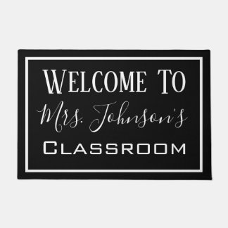 Personalised Teacher's Classroom Modern Door Mat