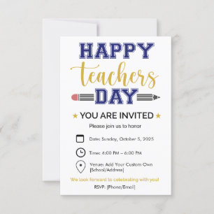 Personalised Teachers Day Invitation