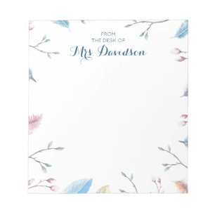 Personalised Teacher's Notepad - From the Desk Of