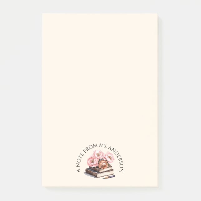 Personalised Teacher's  Post-it Notes (Front)