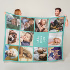 Personalised Teal 11 Photo Collage