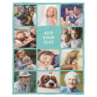 Personalised Teal 11 Photo Collage