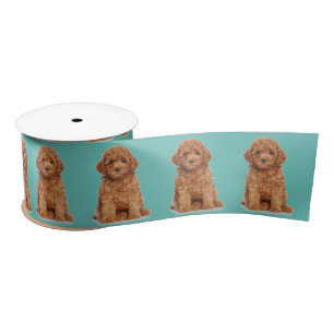 Personalised teal Custom photo image picture Satin Ribbon