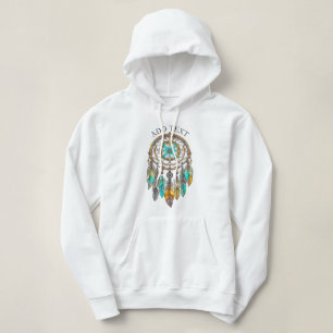 Personalised Teal Dreamcatcher Mystical Hoodie