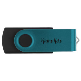 Personalised Teal, Ocean Blue, Dark Cyan Colour USB Flash Drive