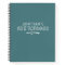 Personalised Teal White Sketchbook