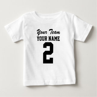 Personalised Team Athletic Baby Sports Jersey Tee