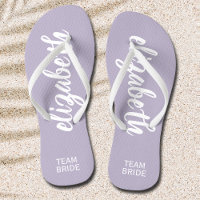 Personalised Team Bride Periwinkle and White