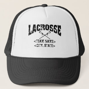 Personalised Team City State Lacrosse Trucker Hat
