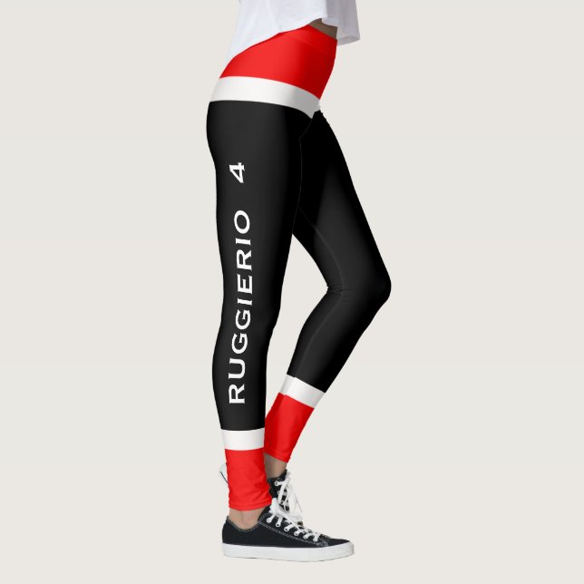Personalised Team Colours Ice Hockey Leggings (Right)