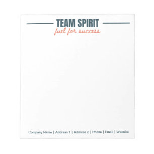 Personalised Team Inspirational Office Corporate  Notepad