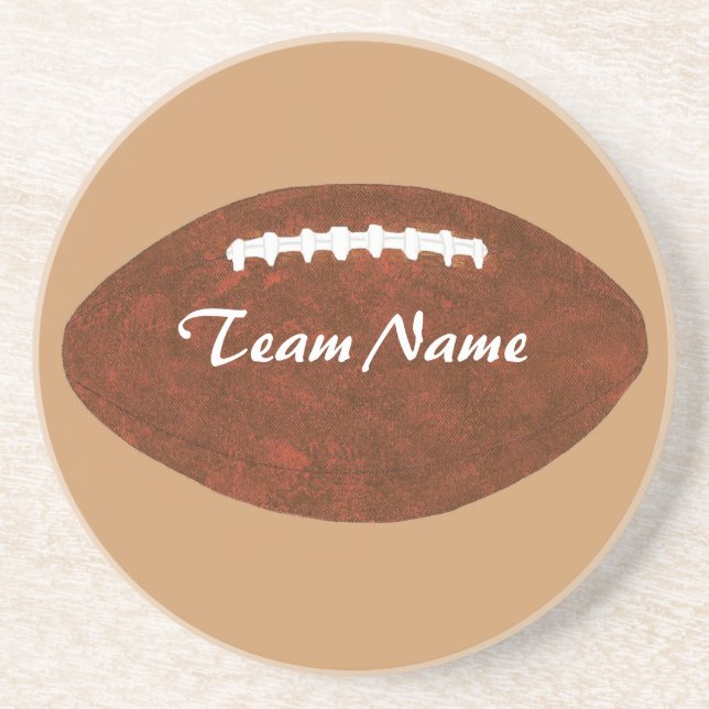 Personalised Team Name Football Coasters (Front)