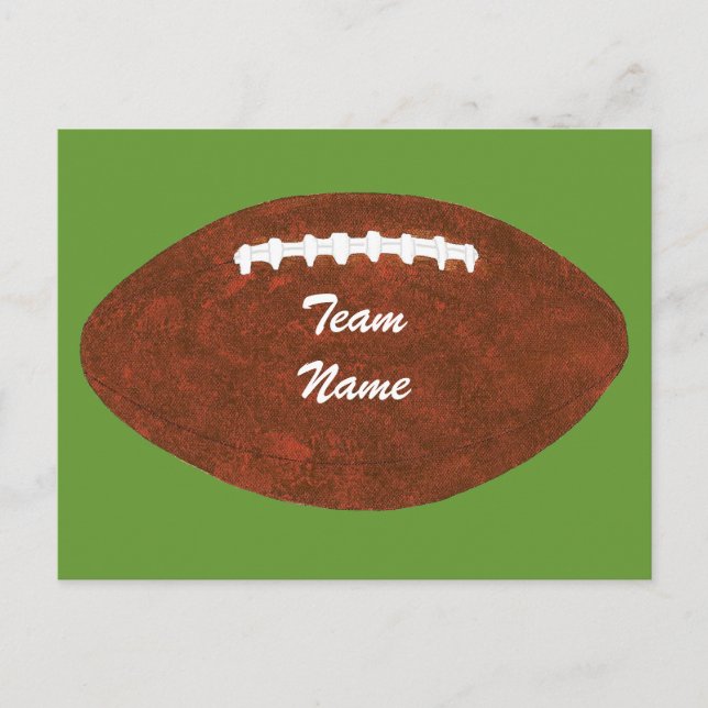 Personalised Team Name Football Postcards (Front)