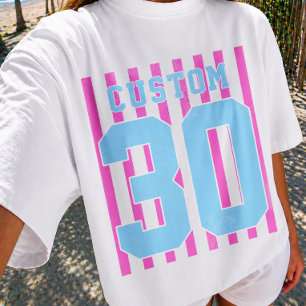 Personalised Team Name Number Game Day T-Shirt
