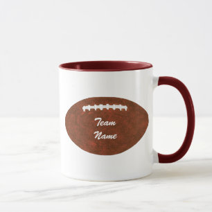 Personalised Team Name Your Text Football Mugs