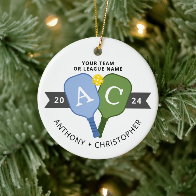 Personalised Team Player Pickleball Ornament (Tree)