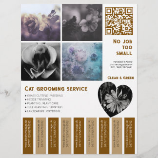 Personalised Tear Off Flyer Gardening