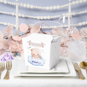 Personalised Teddy Bear 1st Birthday Favour Box