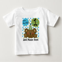 Personalised Teddy Bear 1st Birthday T-shirt