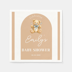 Personalised Teddy Bear Baby Shower Napkin