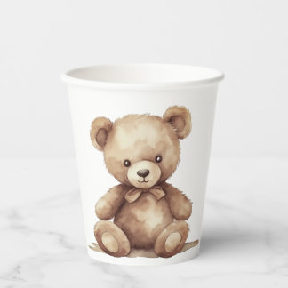 Personalised Teddy Bear Baby Shower Paper Cup