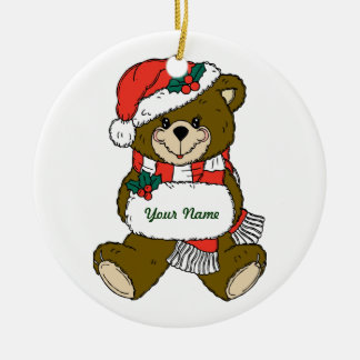 Personalised Teddy Bear Christmas Ornament