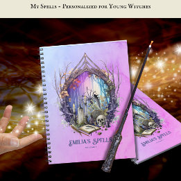 Personalised Teenage Witch Spell Book Grimoire