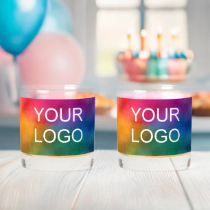 Personalised Template Business Company Logo Best Whiskey Glass