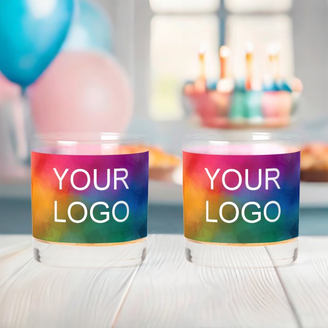 Personalised Template Business Company Logo Best Whiskey Glass (Insitu (Baby Shower))