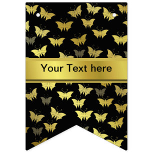 personalised, template, butterfly, butterflies, bunting 