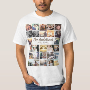 Personalised template photo collage and text T-Shirt