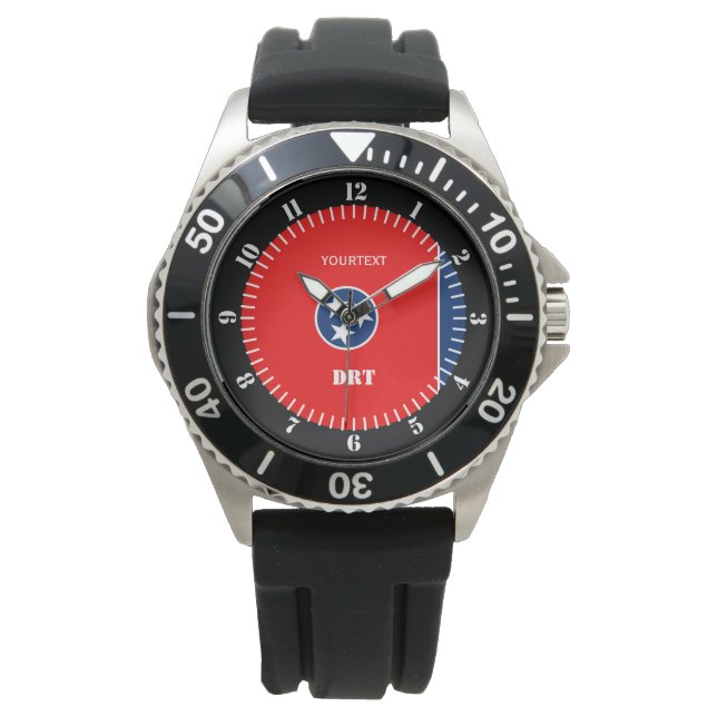 Personalised Tennessee State Flag Watch Design (Front)
