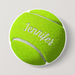 Personalised Tennis Ball   7.5 Cm Round Badge
