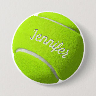 Personalised Tennis Ball 7.5 Cm Round Badge