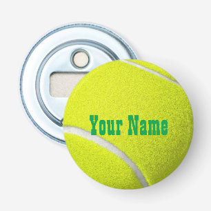 Personalised Tennis Ball Bottle Opener