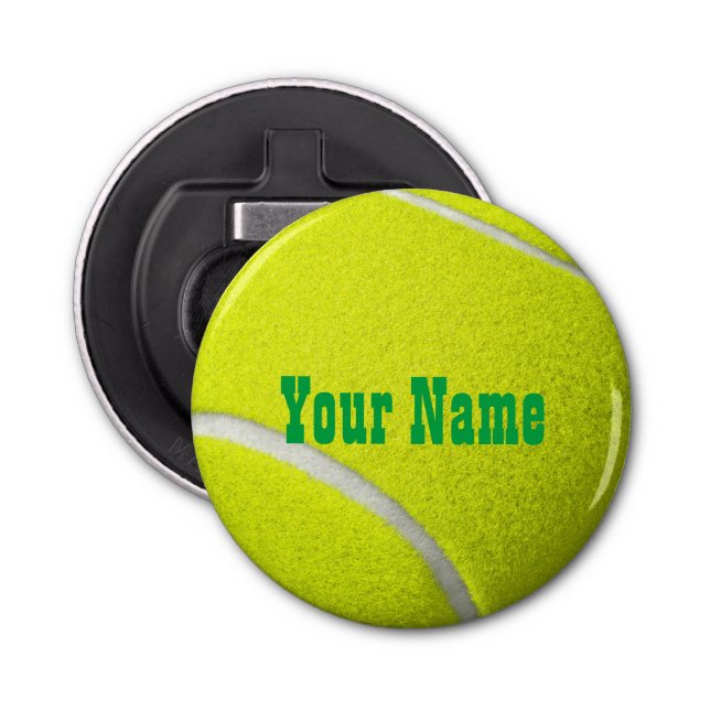 Personalised Tennis Ball Bottle Opener (Front)