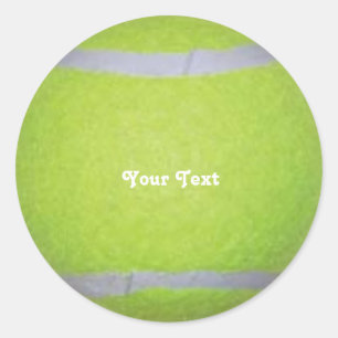 Personalised Tennis Ball Classic Round Sticker