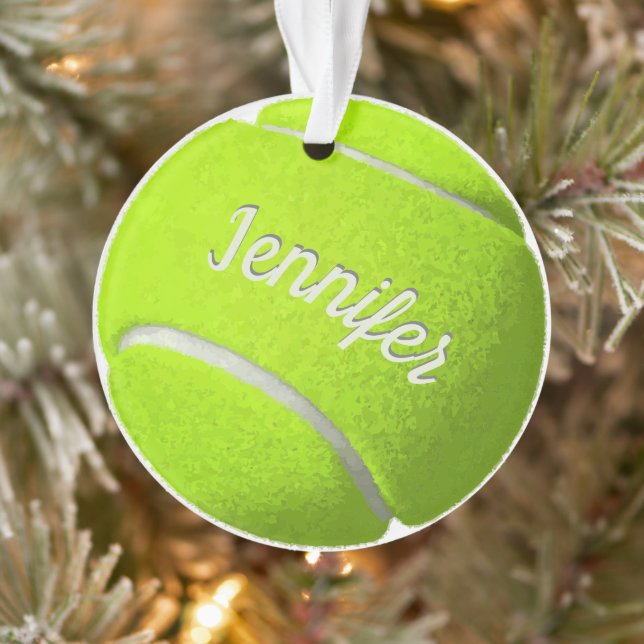 Personalised Tennis Ball  Ornament (Tree)