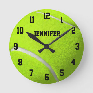 Personalised tennis ball  round clock
