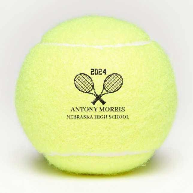 Personalised Tennis Ball - Team Ball (Front)