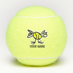 Personalised tennis balls with cute design