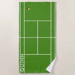 Personalised Tennis  Beach Towel
